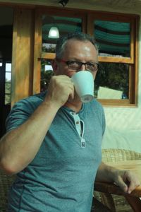 Secolino Bio R&ouml;sterei Pfaffenhofen Manfred Spengler auf der Kaffeefarm